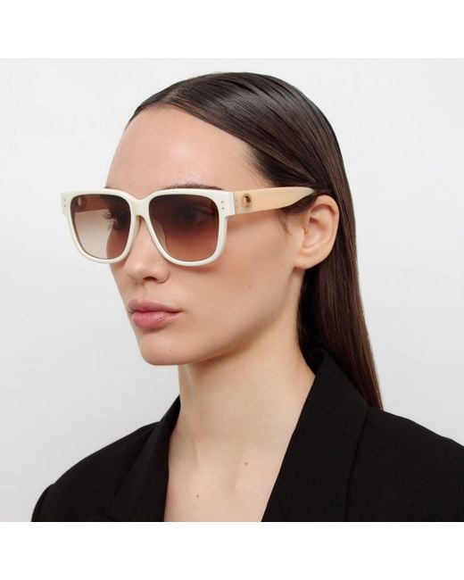 Linda Farrow Brown Perry Sunglasses