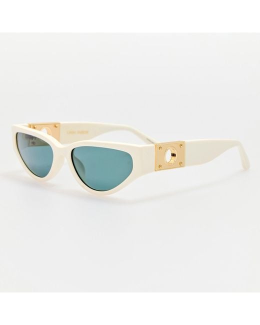Linda Farrow Black Tomie Sunglasses