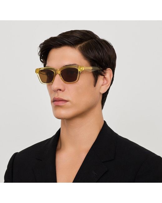 Jacquemus Brown Carre Sunglasses