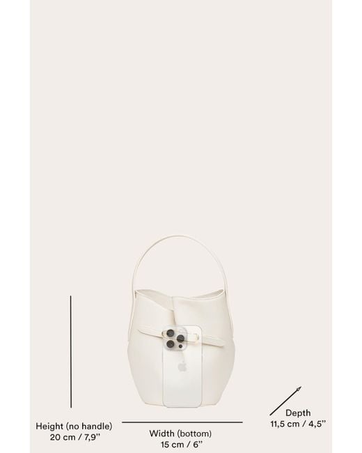 Liffner Black Belted Bucket Bag Mini Eel