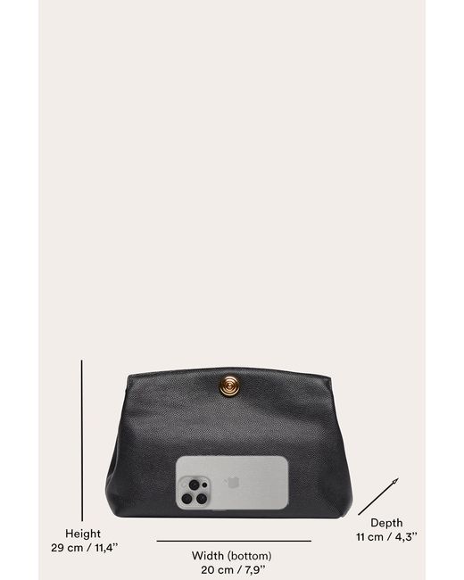Liffner Black Pushlock Pouch