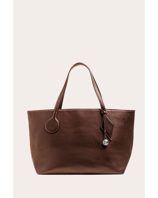 Liffner Brown Sprout Tote Large Dark