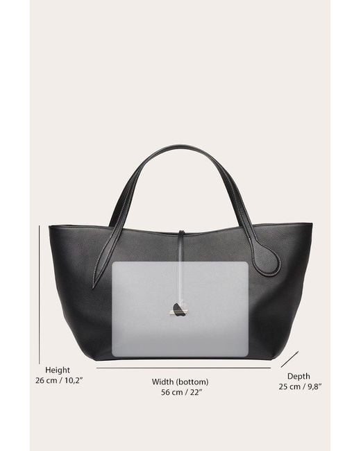 Liffner Natural Zip Penne Tote Canvas