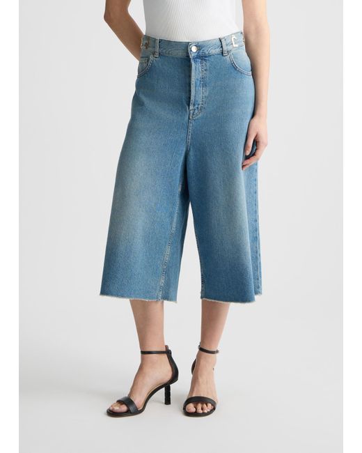 Liu Jo Bermuda In Denim di Liu Jo in Blue