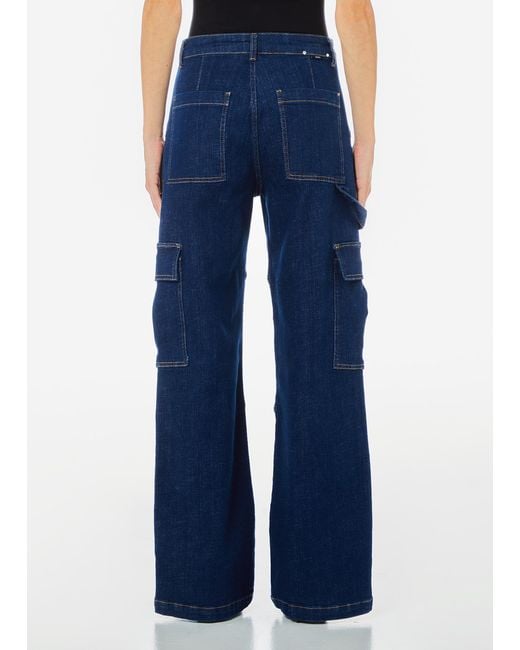 Liu Jo Jean Cargo Liu Jo en coloris Blue