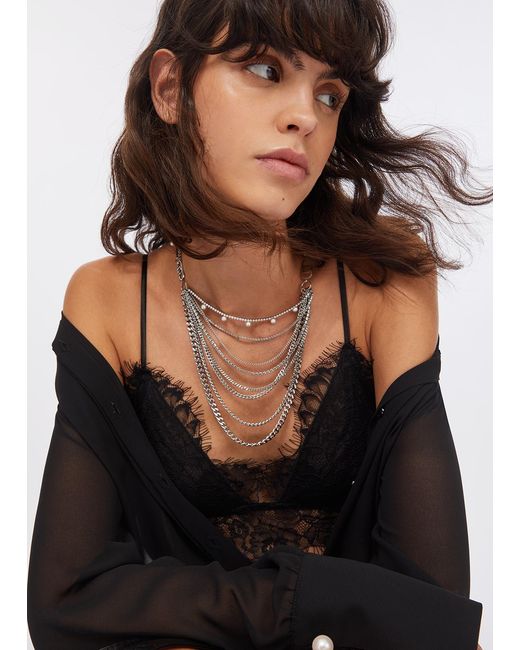 Liu Jo Top En Dentelle Liu Jo en coloris Black