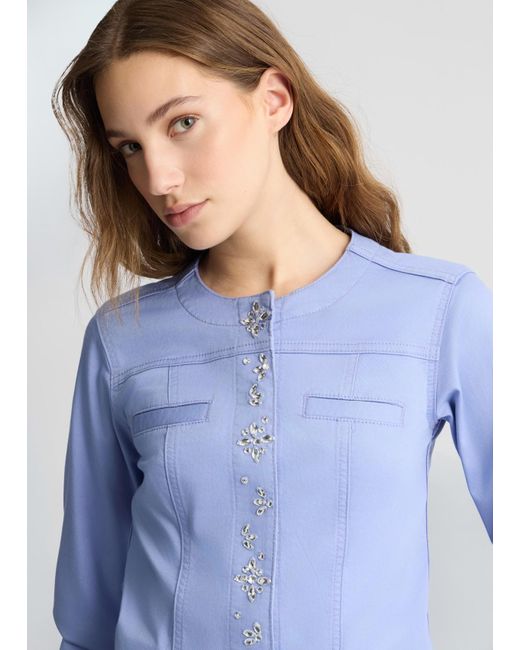 Liu Jo Giacca Lilla Con Strass di Liu Jo in Blue