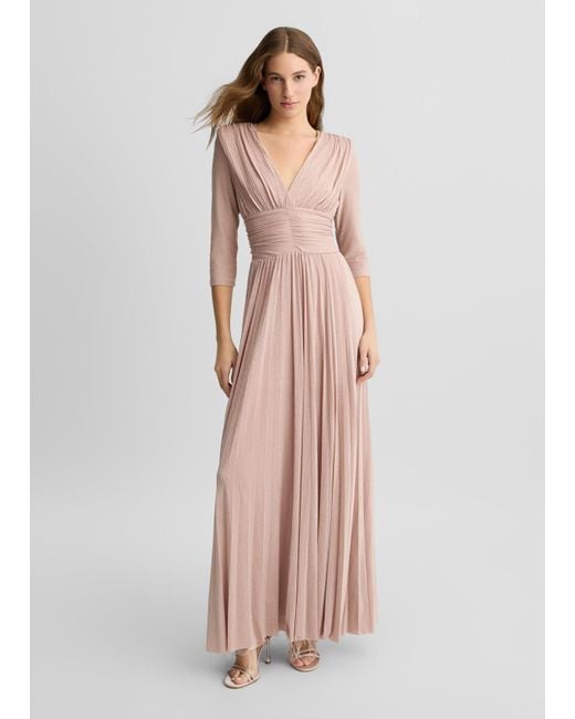 Liu Jo Pink Liu Jo Langes Plisseekleid