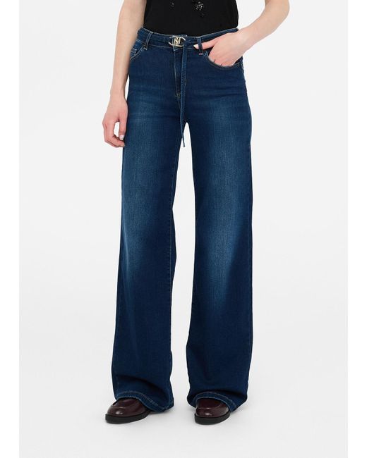 Liu Jo Jeans Flare Con Cintura di Liu Jo in Blue