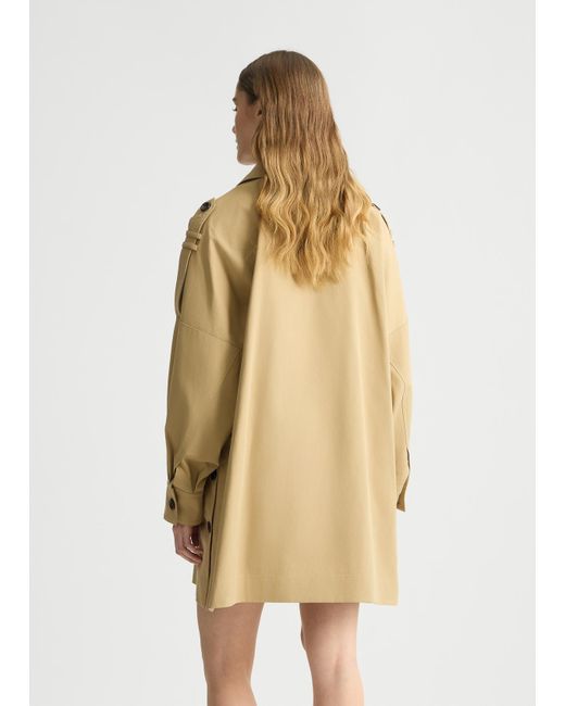Liu Jo Trench In Gabardine Beige di Liu Jo in Natural