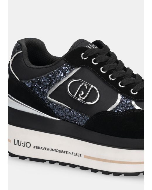 Liu Jo Sneakers Super Platform di Liu Jo in Black