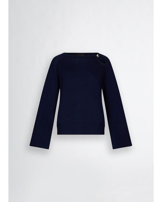 Liu Jo Maglia In Lana E Cashmere Blu di Liu Jo in Blue