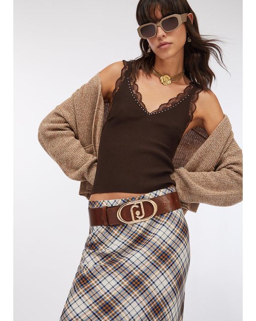 Liu Jo Top Avec Détails En Dentelle Liu Jo en coloris Multicolor