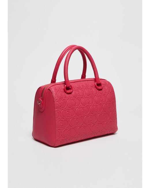 Liu Jo Borsa A Mano Media Con Logo di Liu Jo in Pink