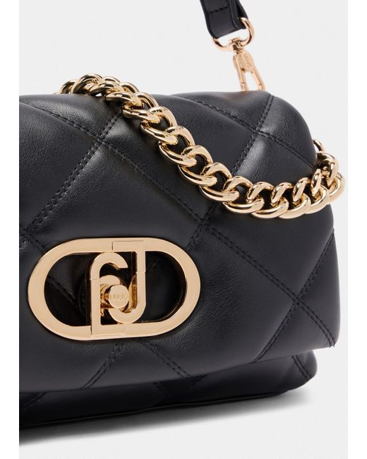 Liu Jo Black Liu Jo Mittelgroße Tasche Lapuffy Aus Matelassé