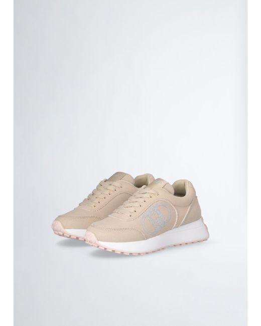 Liu Jo Sneakers In Denim Beige di Liu Jo in Pink