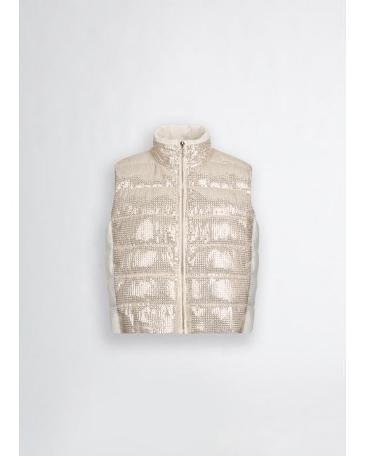 Liu Jo Gilet Con Paillettes di Liu Jo in Natural