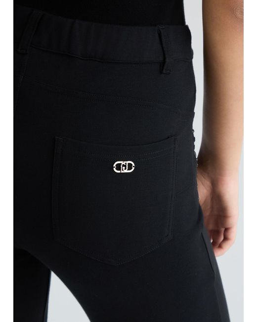 Liu Jo Pantaloni In Jersey Con Strass di Liu Jo in Black