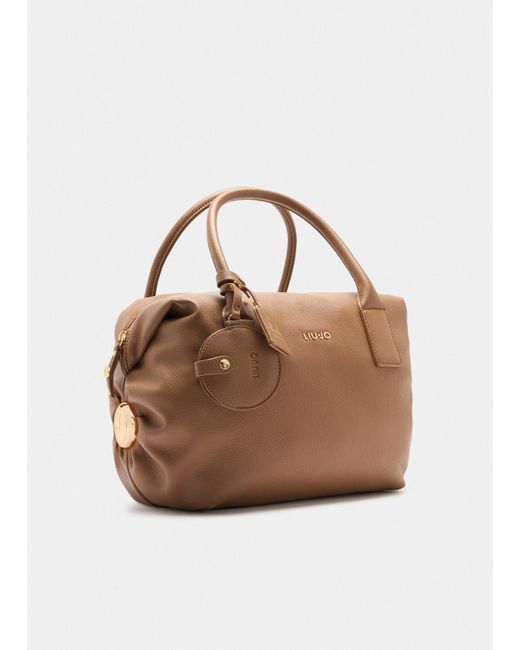 Liu Jo Sac Grand Format Avec Charm Liu Jo en coloris Brown