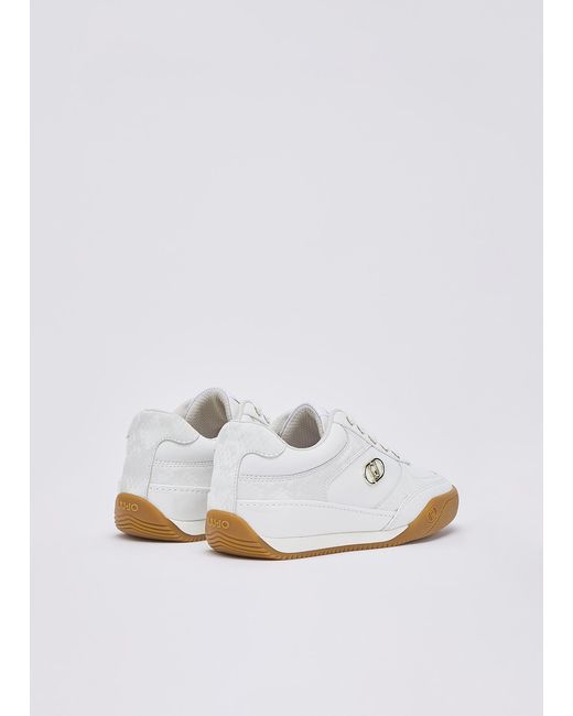 Liu Jo White Sneakers Mit Python-Effekt