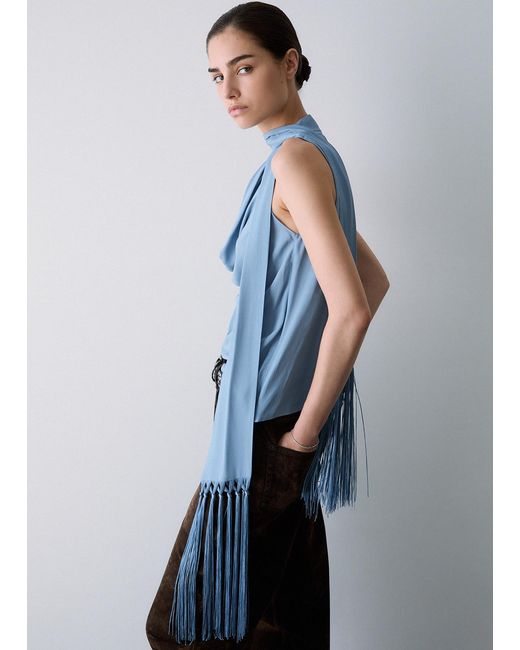 Top Con Bufanda Liu Jo de color Blue
