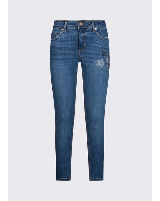 Vaqueros Pitillo Con Strass Liu Jo de color Blue
