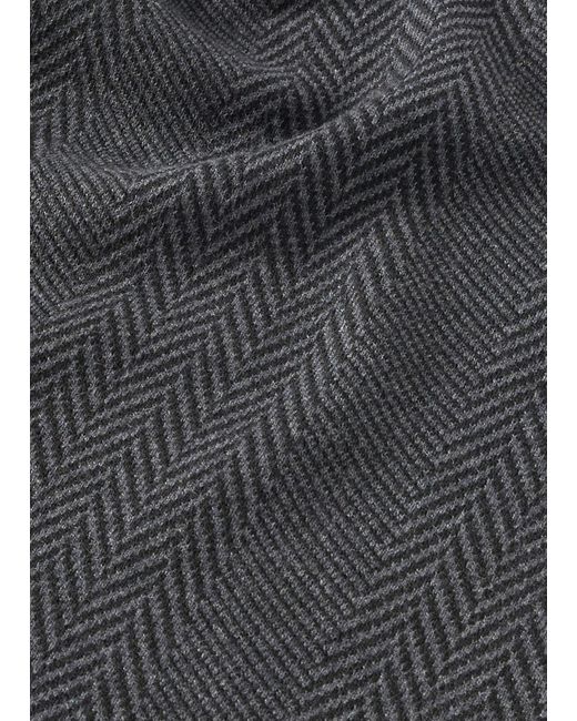 Liu Jo Liu Jo Chevron-Schal Aus Wolle in Black für Herren