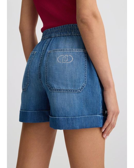 Liu Jo Short In Denim di Liu Jo in Blue