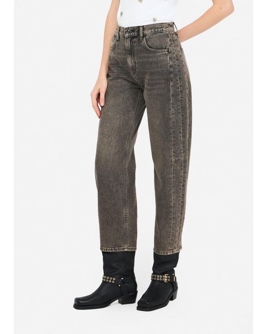 Liu Jo Jeans Boyfriend Con Glitter di Liu Jo in Gray