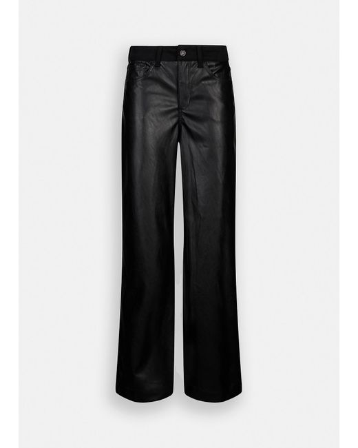 Liu Jo Black Liu Jo Flare-Hose Aus Beschichtetem Gewebe