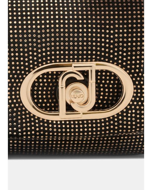 Liu Jo Sac Petit Format Lapuffy Avec Strass Liu Jo en coloris Black