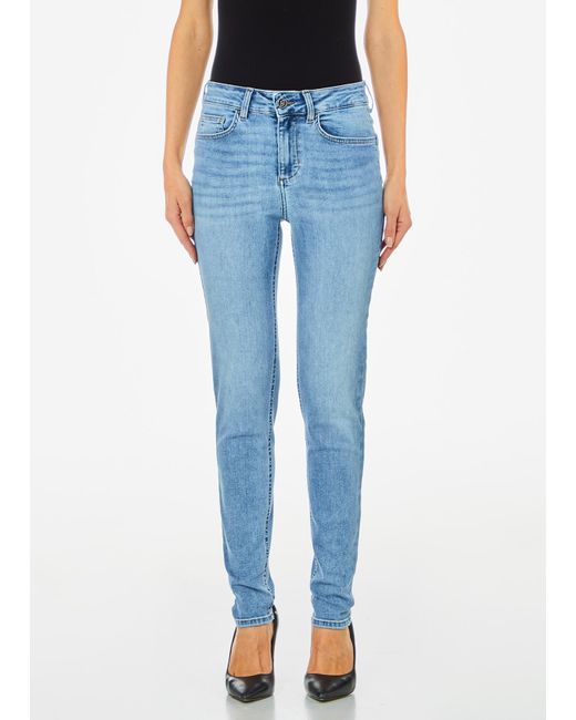 Liu Jo Jean Skinny Botton Up Liu Jo en coloris Blue