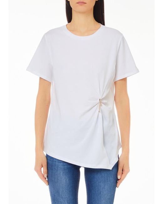 Liu Jo T-shirt Con Arriccio di Liu Jo in White