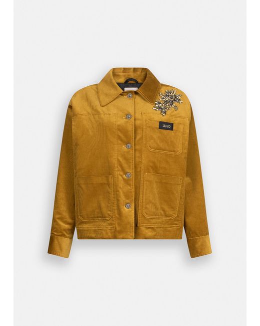Liu Jo Yellow Liu Jo Wattierter Samtblouson