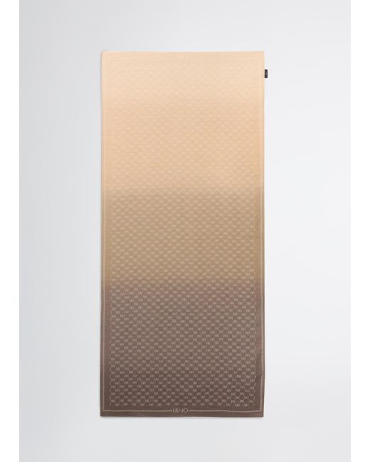 Liu Jo Pashmina Monogram Jacquard di Liu Jo in White da Uomo