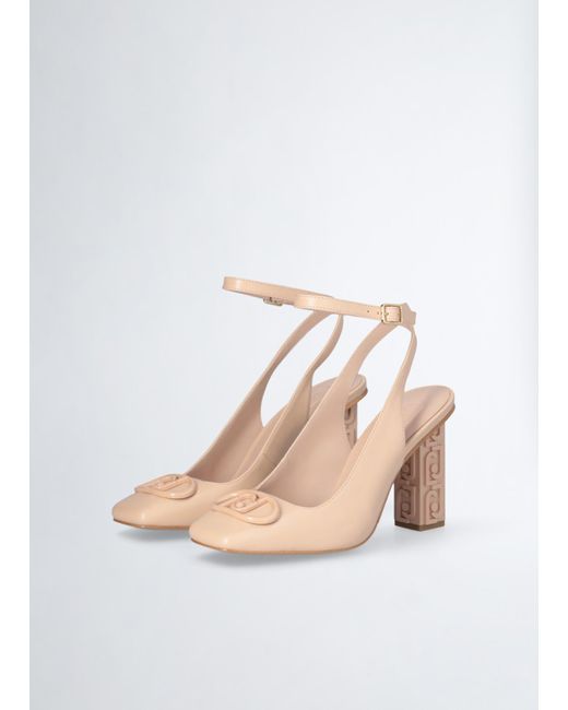 Liu Jo Slingback Con Tacco Logato di Liu Jo in Black