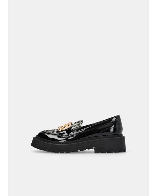 Liu Jo White Liu Jo Loafer Mit Bouclé-Einsatz