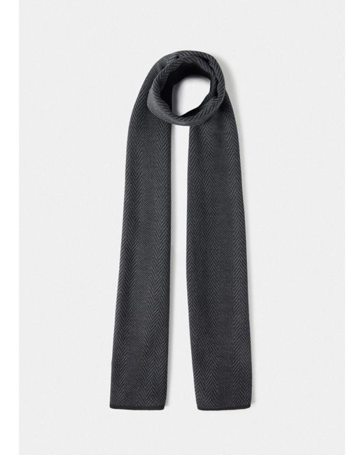 Liu Jo Liu Jo Chevron-Schal Aus Wolle in Black für Herren