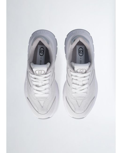 Liu Jo Sneakers In Suede E Brighty Mesh di Liu Jo in Blue