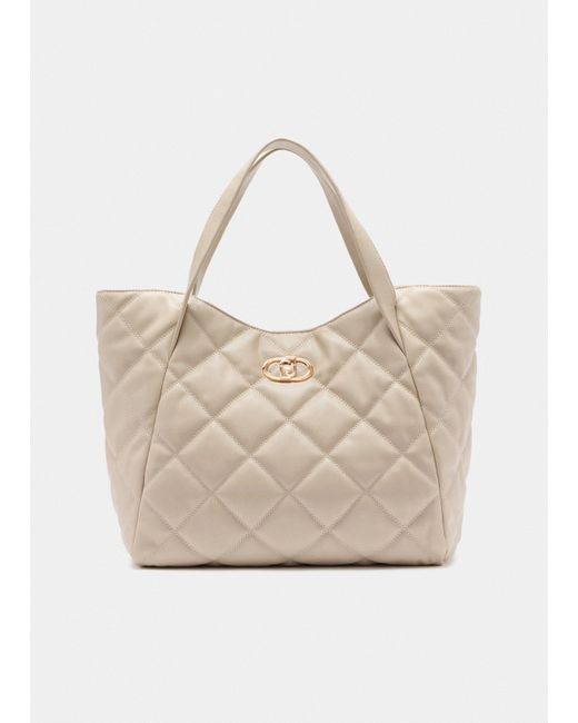 Liu Jo Natural Liu Jo Große Tote Bag Aus Matelassé