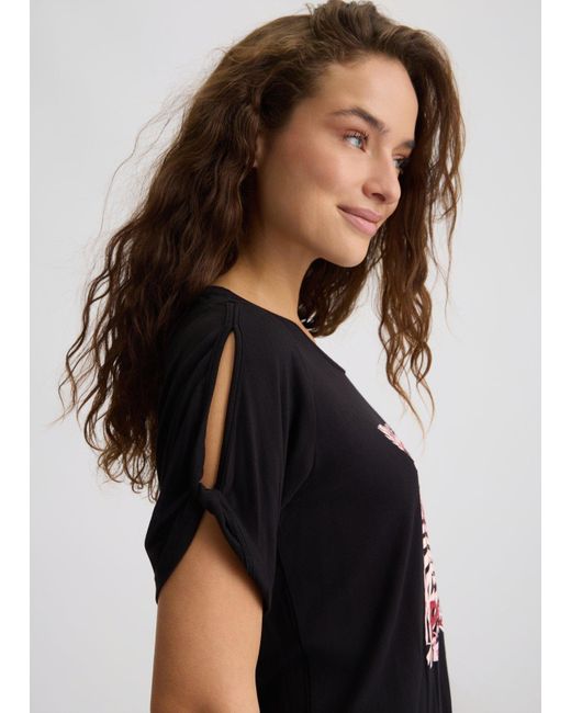 Liu Jo T-shirt Con Stampa E Strass di Liu Jo in Multicolor