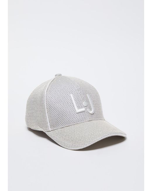 Liu Jo Cappello Baseball Lurex® Con Logo di Liu Jo in White