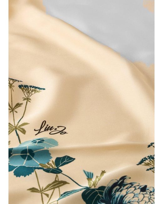 Liu Jo White Liu Jo Tuch Mit Blumen-Print
