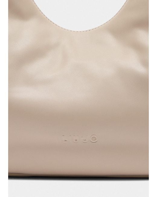 Liu Jo White Liu Jo Große Hobobag Mit Kette