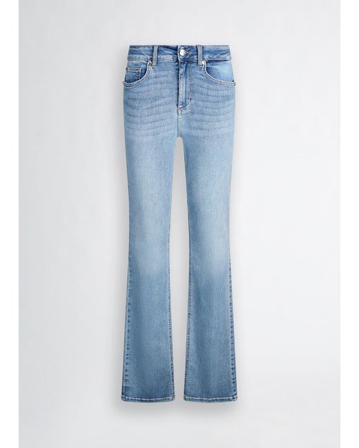 Liu Jo Jeans Bootcut A Vita Alta di Liu Jo in Blue