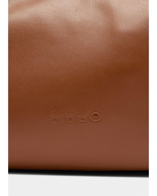 Liu Jo Sac Hobo Grand Format Avec Chaîne Liu Jo en coloris Brown