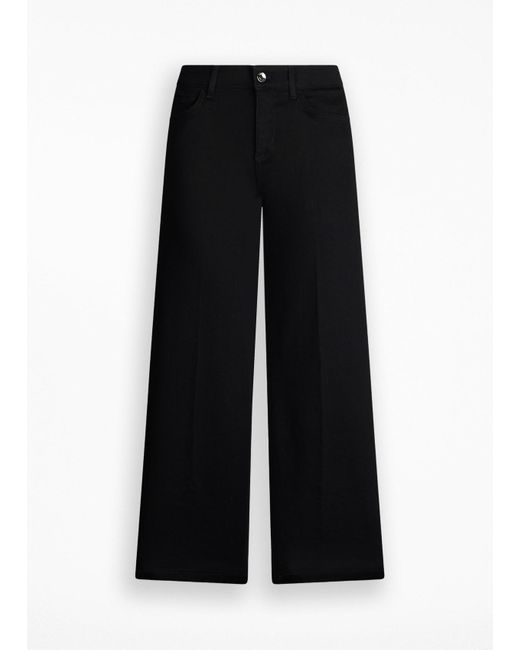 Liu Jo Jeans Flare Cropped Liu Jo Better di Liu Jo in Black