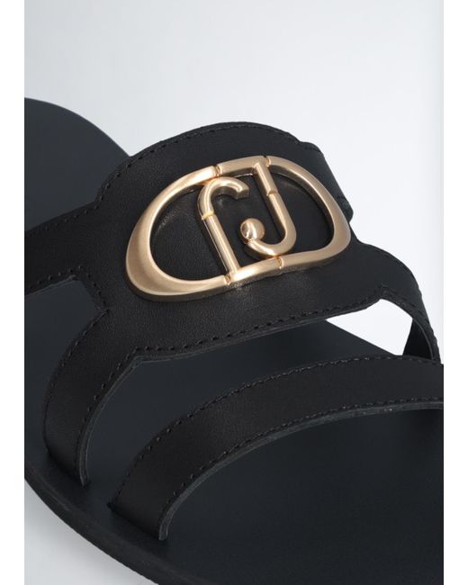 Liu Jo White Liu Jo Pantolette Mit Logo