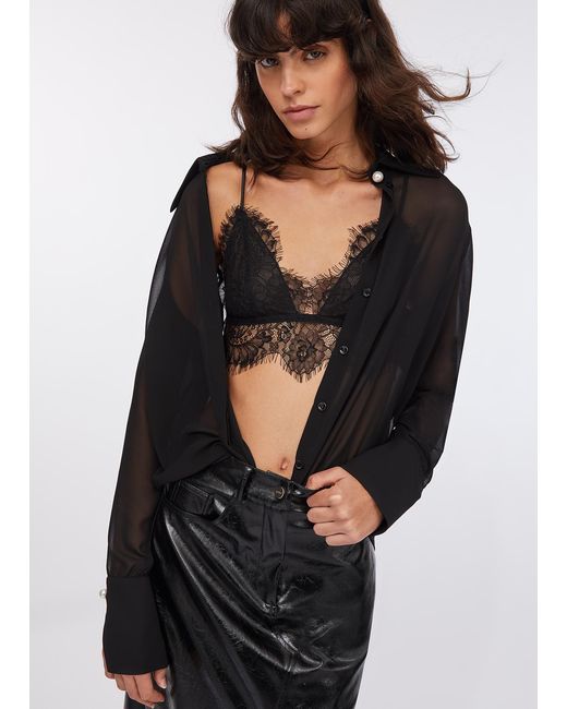 Liu Jo Top En Dentelle Liu Jo en coloris Black