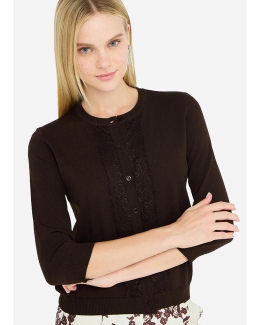Liu Jo Multicolor Liu Jo Cardigan Mit Spitzendetails